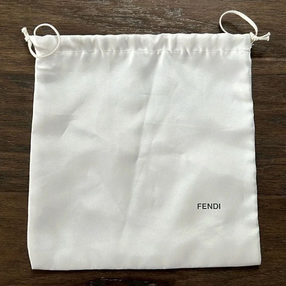 FENDI, nylon white dust bag, 7x8, New